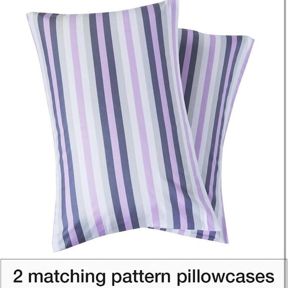 Soft Striped Fitted Sheets Set, Breathable, Deep Pocket, Modern 3-Piece King - Picture 4 of 7